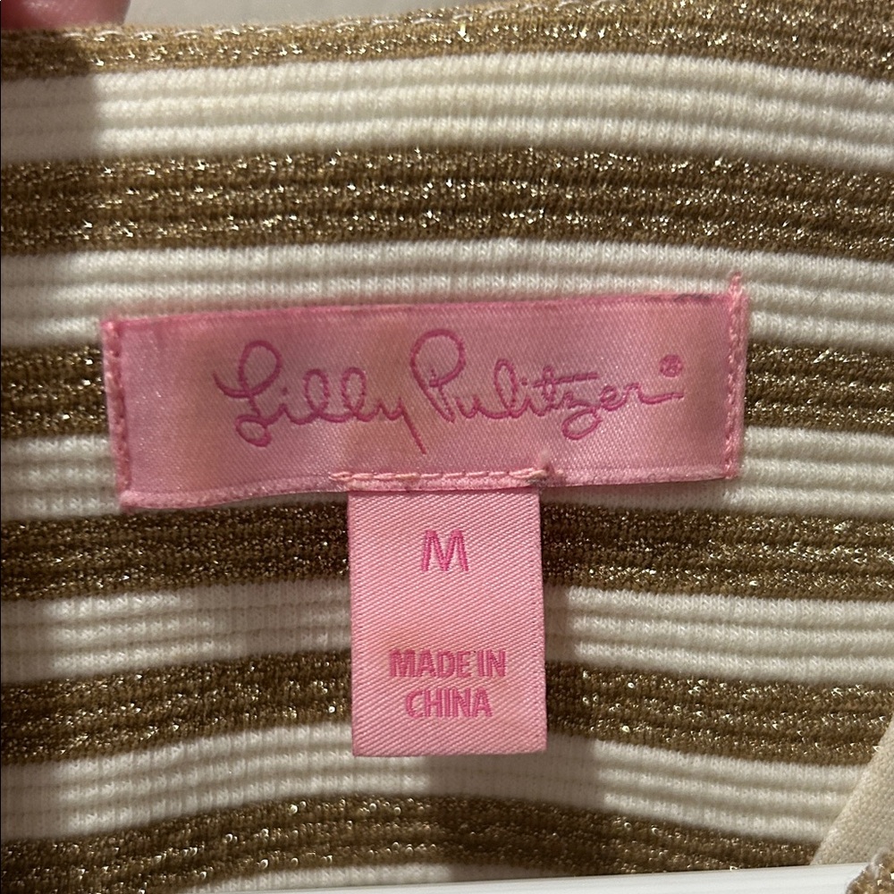Shimmering Lilly Pulitzer A-line Party Dress - Picture 6 of 8
